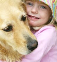 Girl and Her Dog in St. Petersburg, FL